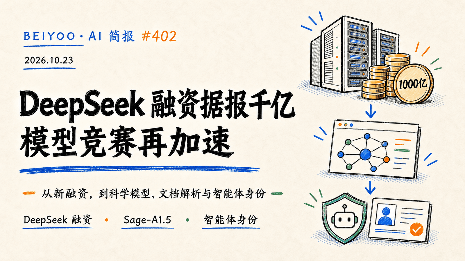 BEIYOO·AI 简报:DeepSeek 新一轮融资据报达 1000 亿元 封面图